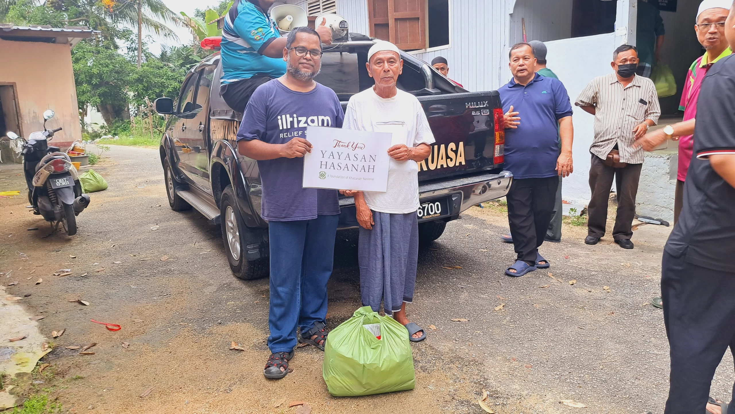 One of the recipient for Emergency Aid -Food Basket in Kelantan